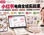 小红书无货源0粉电商课，开店准备、选品策略、笔记撰写、视频剪辑、数据分析、账号打造、资料文档（更新26年10月18日）