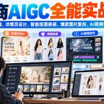 电商AIGC全能实战课：掌握AI商品套图、详情页设计、智能抠图换装、爆款图片复刻、AI视频创作与探店营销