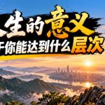 某公众号付费文章：人生的意义，取决于你能达到什么层次